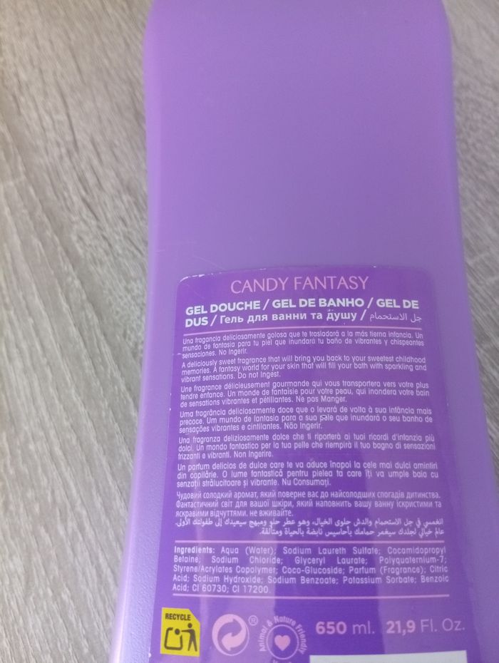 Gel douche fantaisie de bonbons 650 ml - photo numéro 3