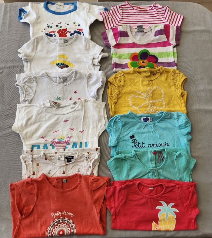 Lot 48 vêtements 12 mois été fille - photo numéro 3
