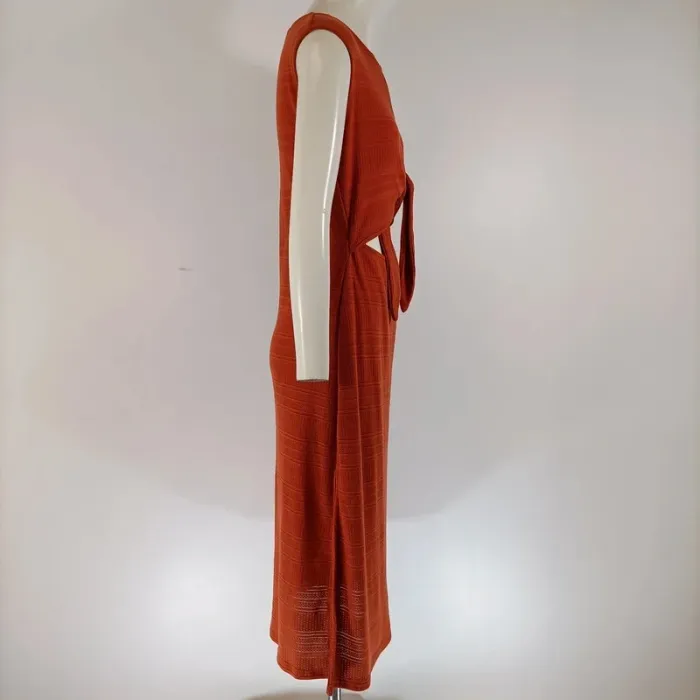 Robe longue Trika studio couleur rouille terracotta - Taille 38 estimée - État neuf - A124 - photo numéro 6