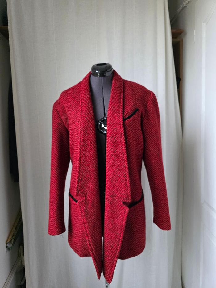 Veste rouge vintage - photo numéro 4