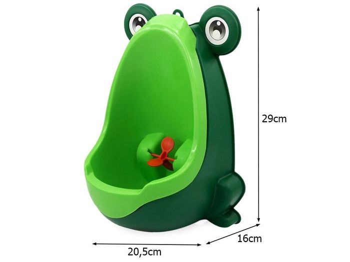 URINOIR MURAL POUR BÉBÉ GARÇON en forme de  GRENOUILLE - photo numéro 4