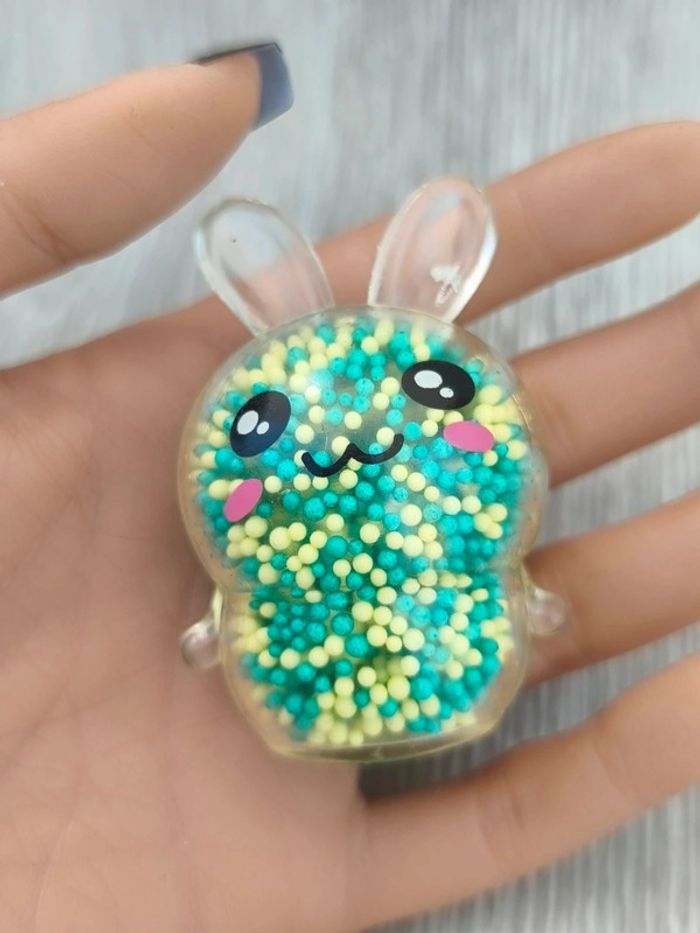 Boule lapin anti stress avec billes - photo numéro 2