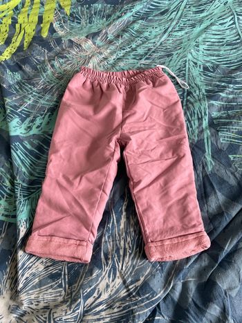 Pantalon rose de ski 9 mois