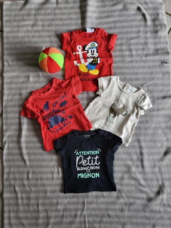 Tee shirt manches courtes 3mois