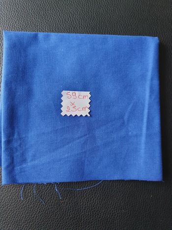 Tissu bleu 59x25cm