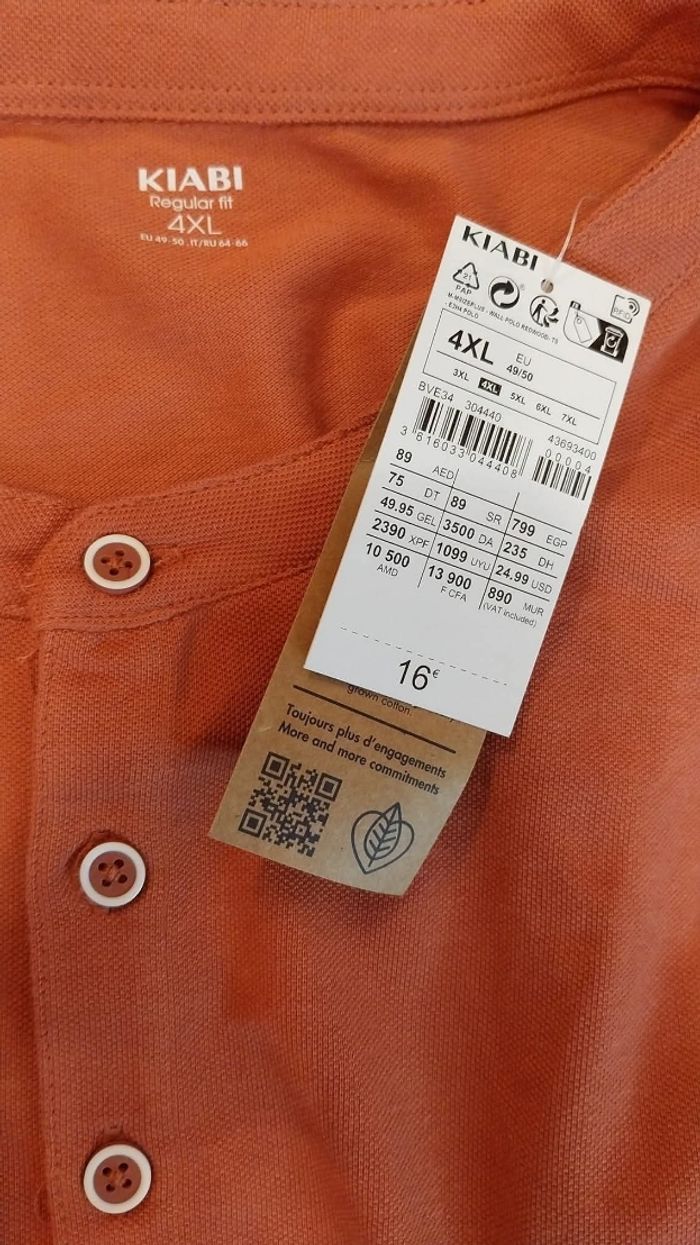 Polo homme T.4XL Kiabi - photo numéro 4