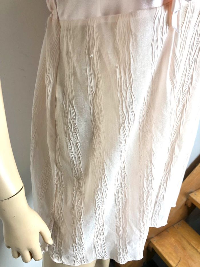 Jolie nuisette satin vintage rose taille 42/44/46 estimée, voir mesure. - photo numéro 4