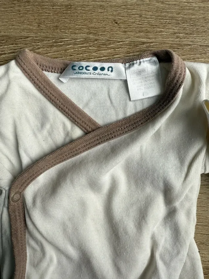 GEMO Orchestra Cocoon La redoute lot de 4 bodies body bébé garçon fille très bon état - photo numéro 6