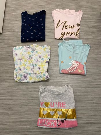 Lot de 5 maillots manches longues en 10 ans