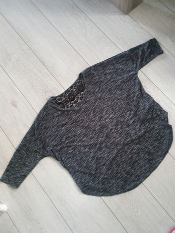 Blouse Ample avec Dentelle Neuve