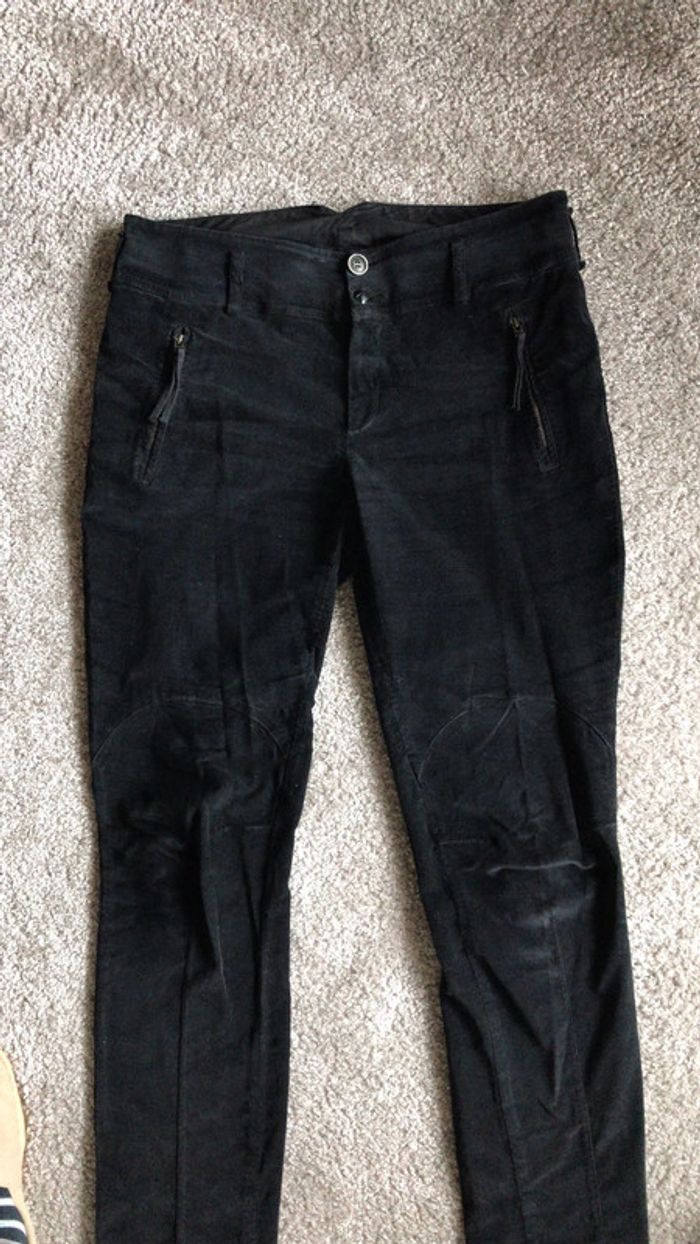 Pantalon velours noir one step 42