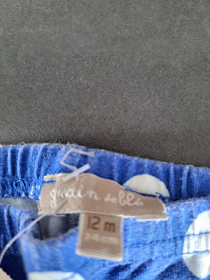 legging bleu pois 12 mois - photo numéro 2