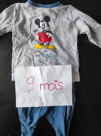 Pijama fin deux pièces