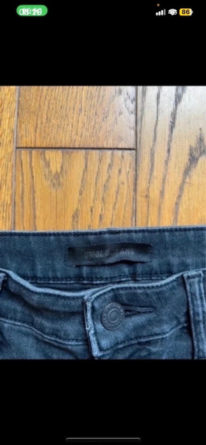 Sublime jean uniqlo noir gris taille S - photo numéro 3