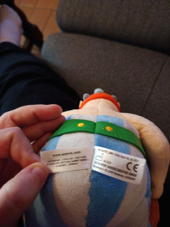 Peluche Obélix (acheté au parc Astérix) - photo numéro 4