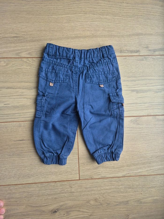 Pantalon bleu mes petits cailloux 12 mois - photo numéro 2