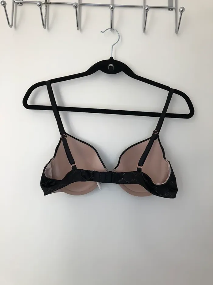 Soutien-gorge noir et chair 90C Etam numéro 5 naturel - photo numéro 2