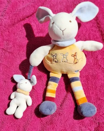 Peluche Lapin + Bébé - Baby Nat