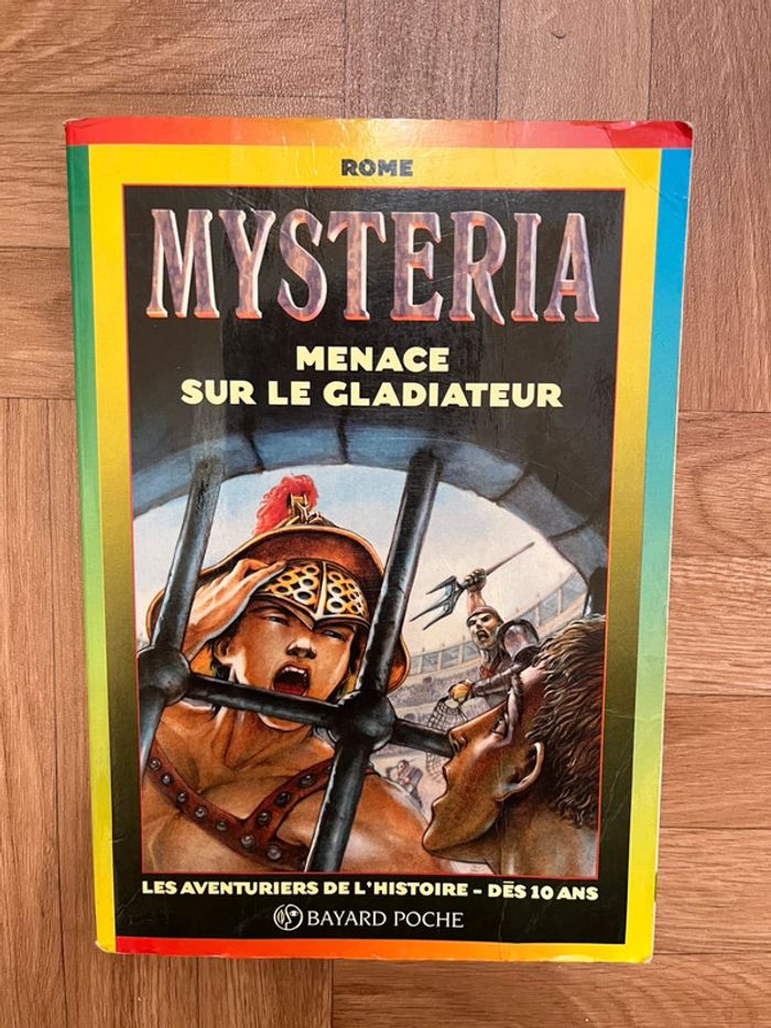 Livre Mysteria "Menace sur le gladiateur"
