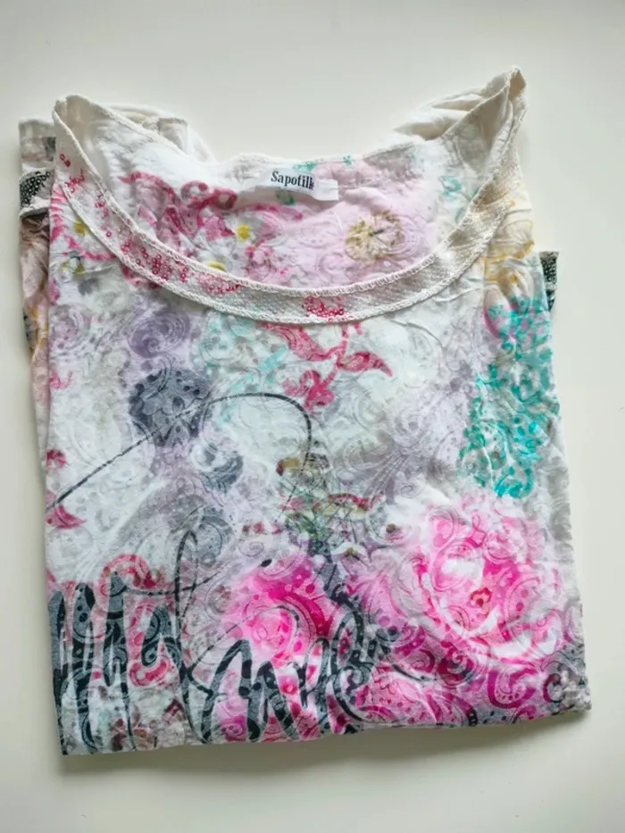 T-shirt coloré Sapotille taille L - photo numéro 6
