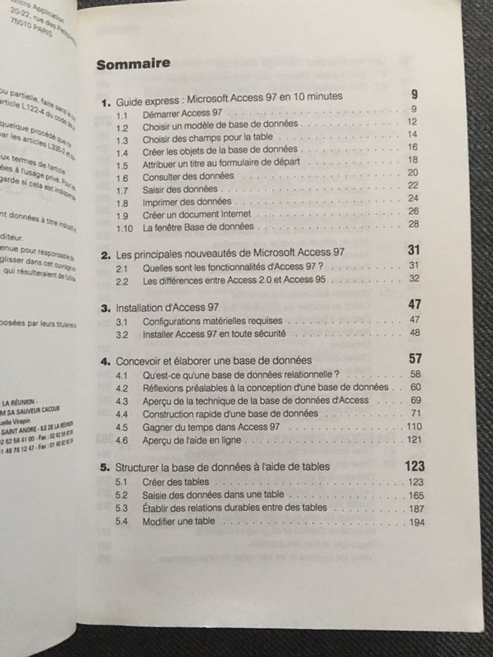 Guide Microsoft Access 97 - photo numéro 4