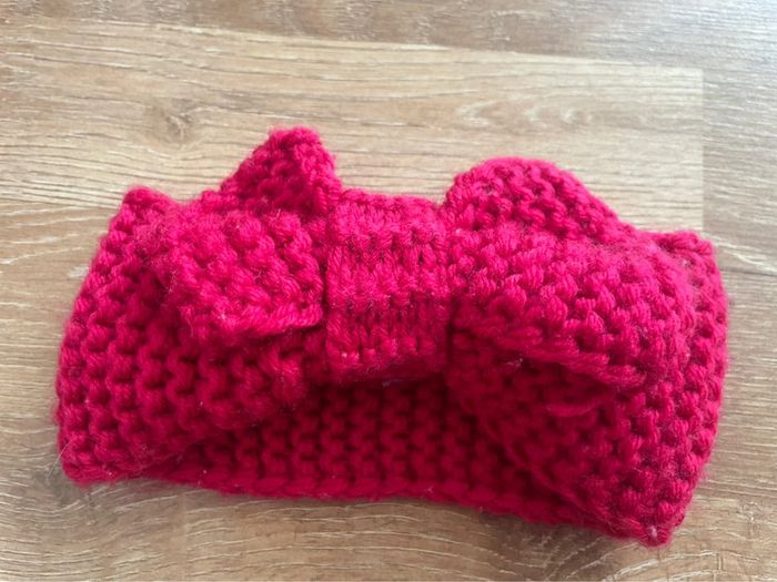 Bandeau snood hiver tricot bébé fille - photo numéro 2