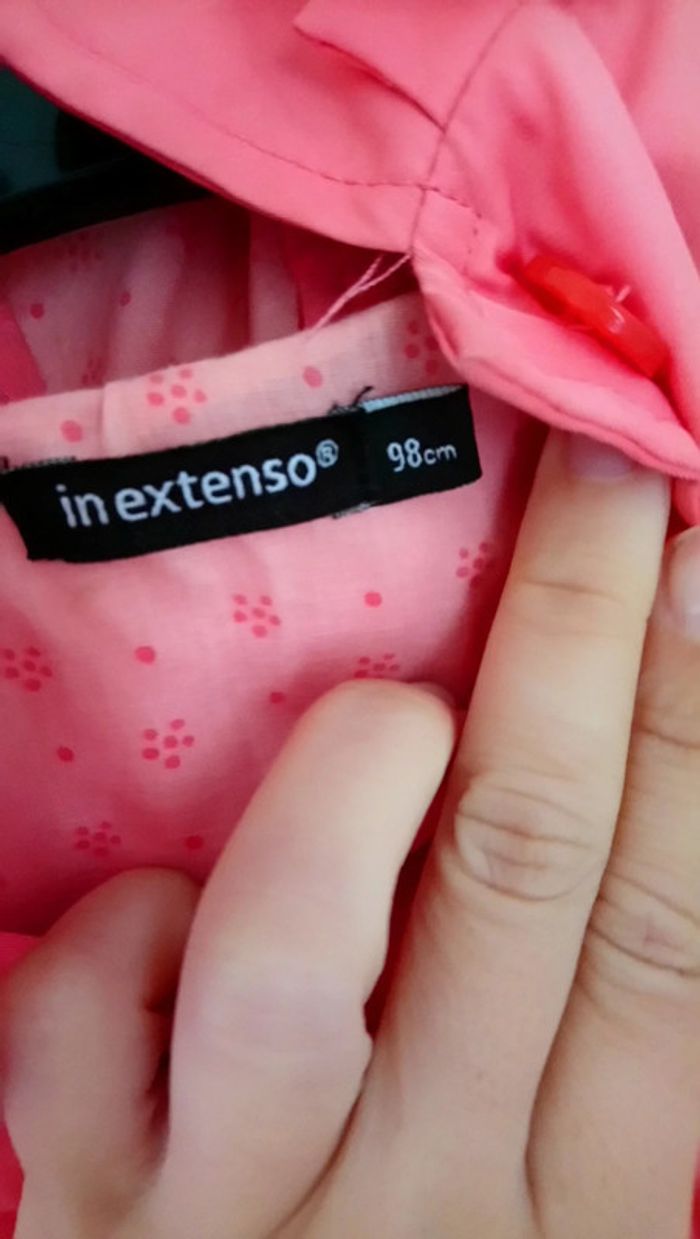 Manteau mi-saison rose 3 ans - photo numéro 4