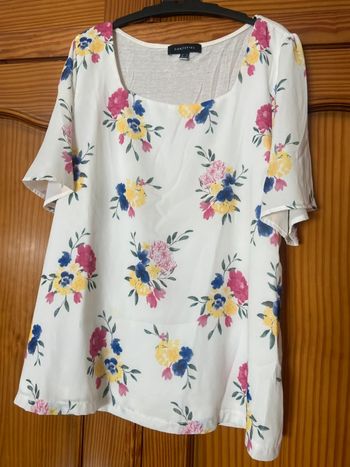 chemisier à manches courtes