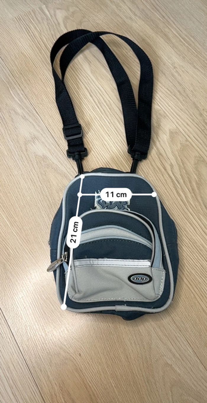 Sacoche DDP vintage bleu/gris - photo numéro 8