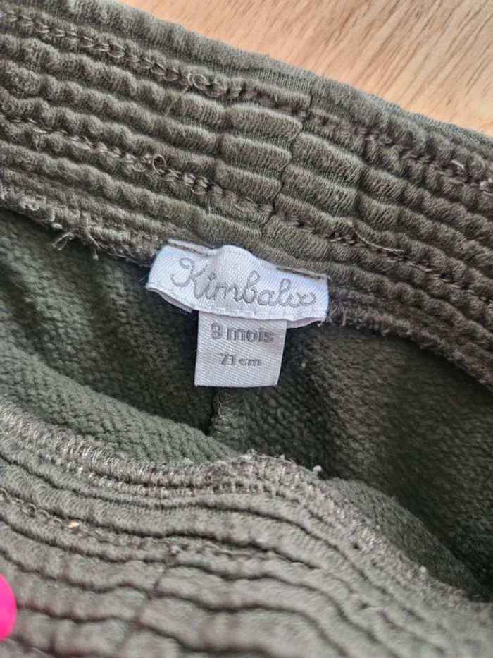 Lot de 2 pantalons 9 mois - photo numéro 3