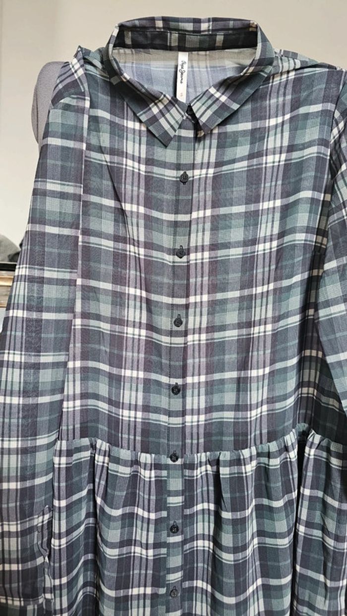 Robe a carreaux fluide - photo numéro 2