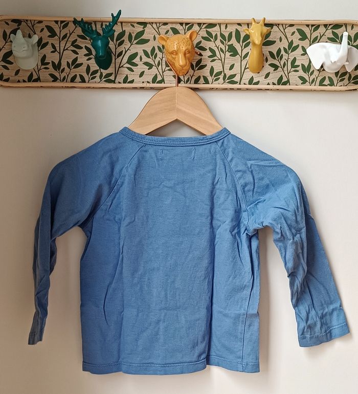 T-Shirt Manches Longues Bleu Cadet Rousselle Bébé Garçon - photo numéro 2