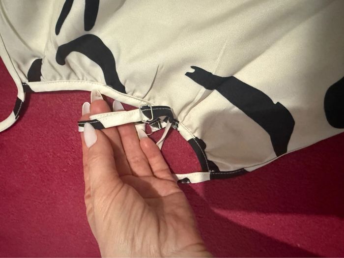 Combi pantalon SHEIN L mais taille petit je trouve beige noir - photo numéro 7