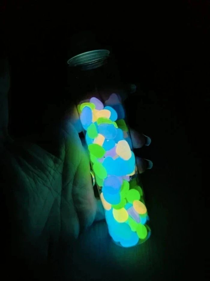 Tube sensoriel lumineux retour au calme galets - photo numéro 2