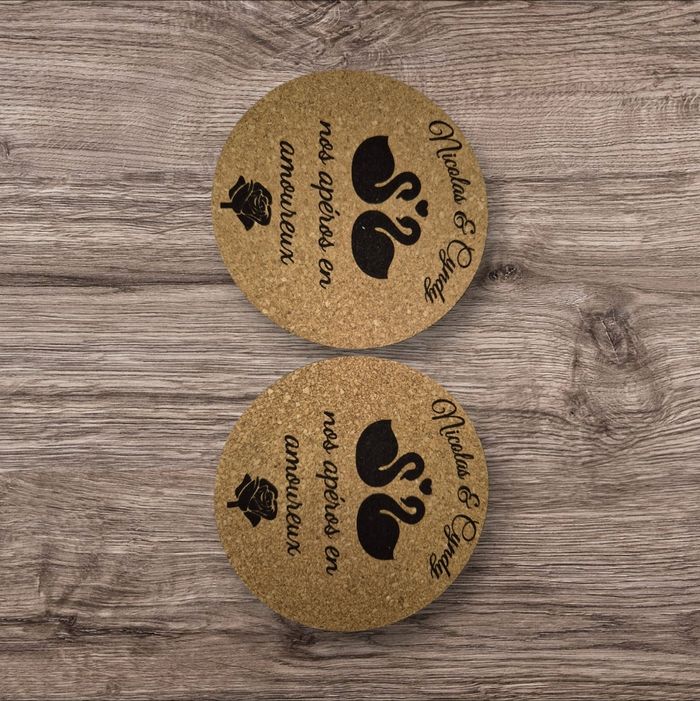 Dessous de verre couple