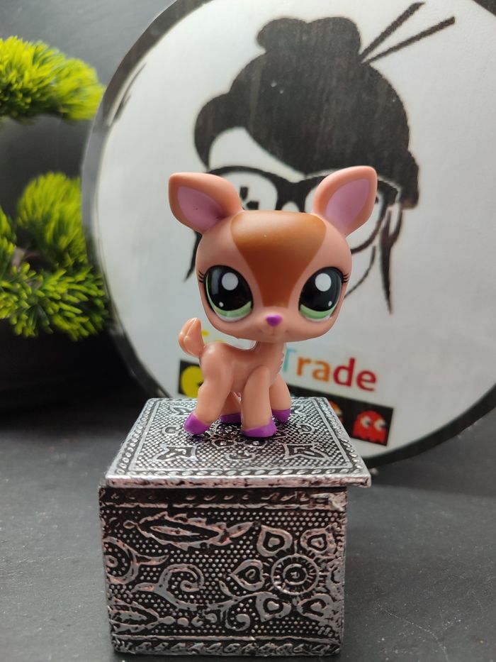 Lps01254 Littlest Petshop Pet Shop LPS Authentique Hasbro Deer Biche Faon 1677