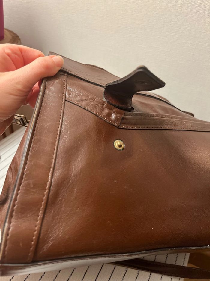 Sac à main à bandoulière Marron - photo numéro 11