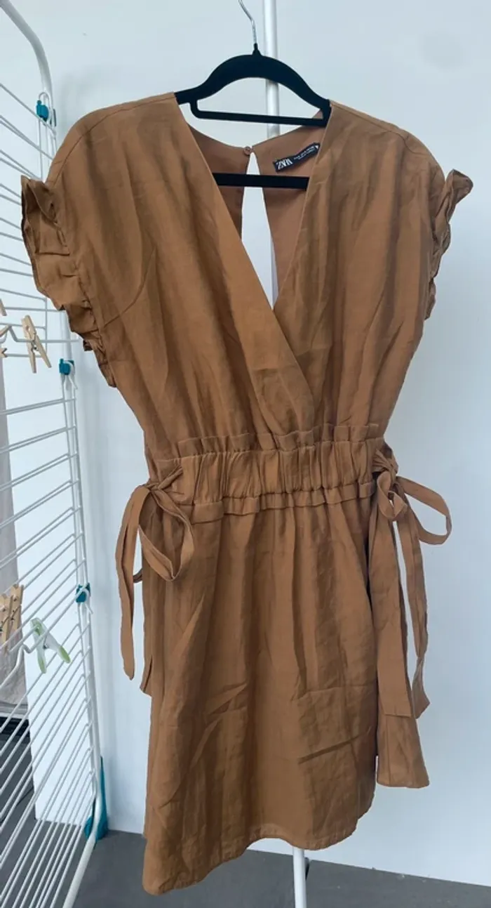 Robe marron Zara - photo numéro 6