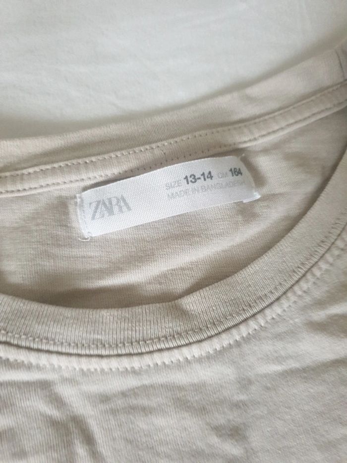 Neuf Tee-shirt manches longues garçon Taille 13 14 ans marque Zara - photo numéro 2
