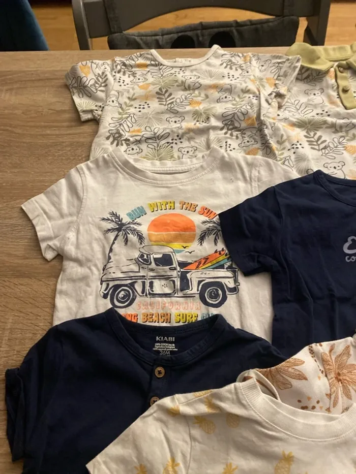 Lot T-shirts garçon 3 ans/36 mois - photo numéro 2