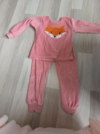 Pyjama chaud renard taille 3 ans zeeman