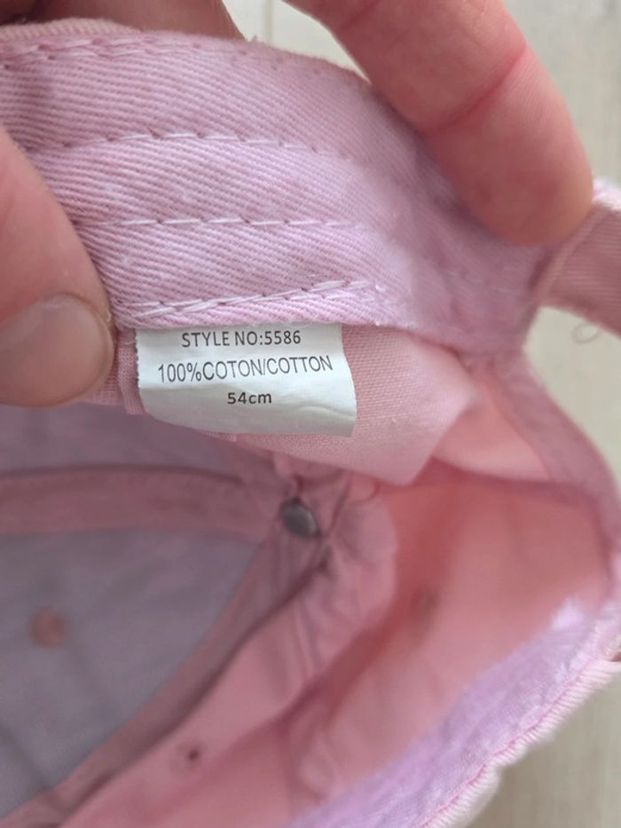 Casquette rose 54 cm - photo numéro 4