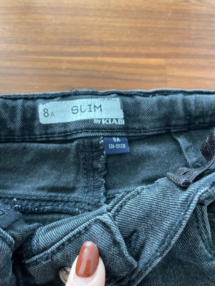 Slim noir effet déchiré - photo numéro 2