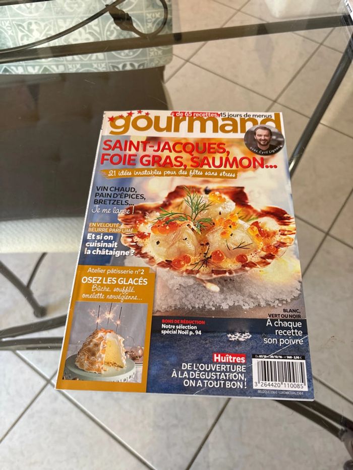 Livre de cuisine gourmand saint Jacques foie gras saumon