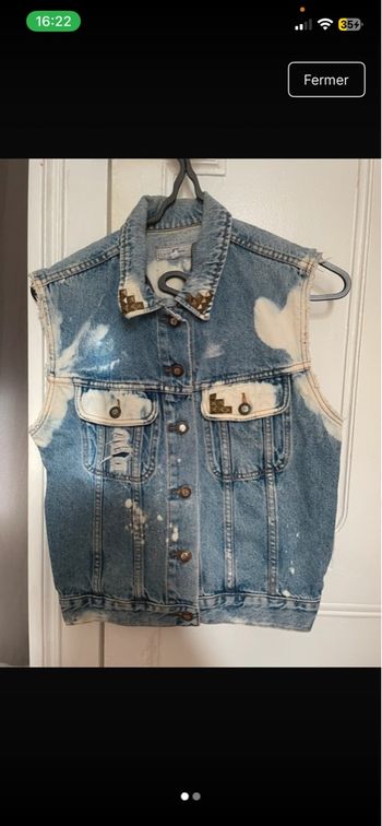 Veste en jean destroy 