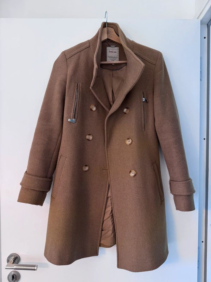 Manteau mi-long en laine Salsa - photo numéro 2