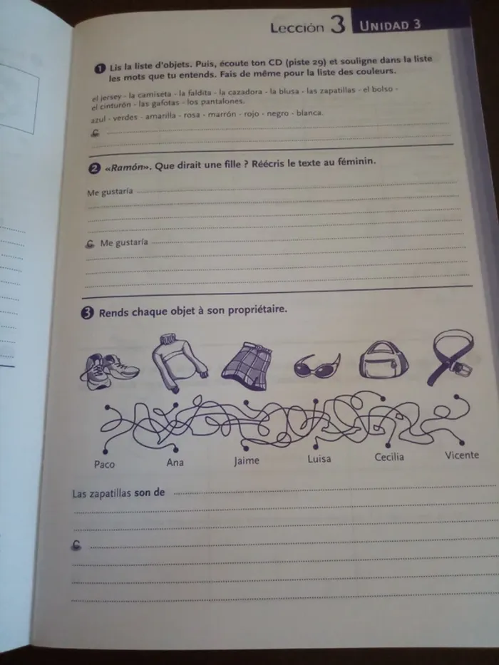 Cahier d'activités espagnol Nuevos Rumbos - photo numéro 3