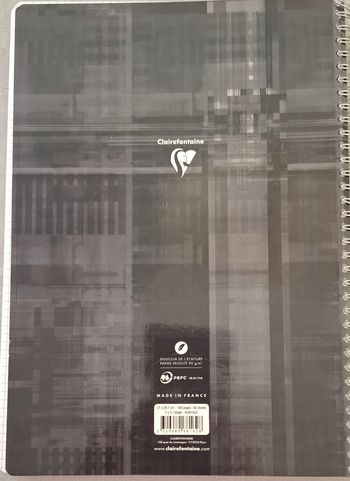 Cahier spirale claire fontaine
