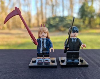 Minifigure Manga Chainsaw Man   Power et Hayakawa Aki