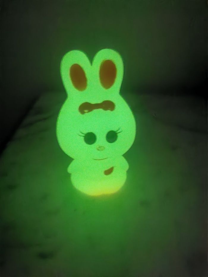 Figurine lapin fluorescent vintage - photo numéro 6